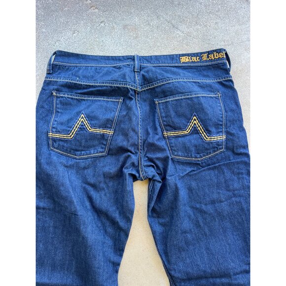 Vintage Blue Label Mens Jeans Size 40 Baggy Hip Hop D4 - Picture 6 of 6